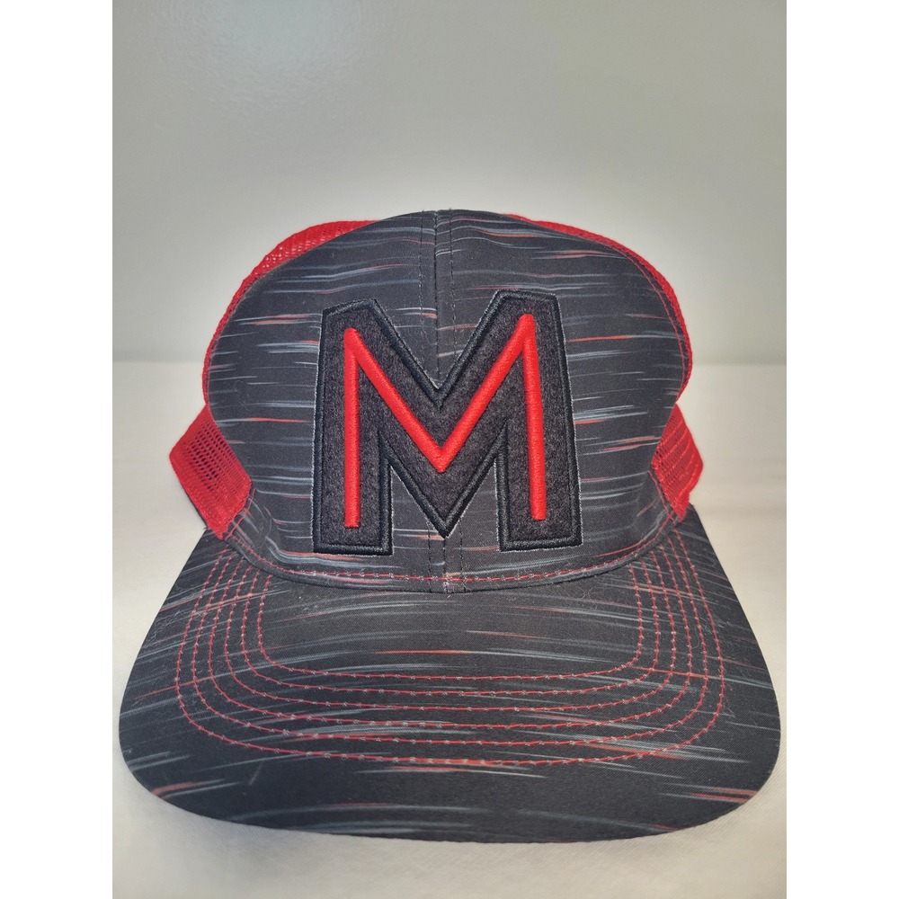 Disney Parks Mickey Mouse Red Black Trucker Hat‎ Cap Mesh Back Adjustable